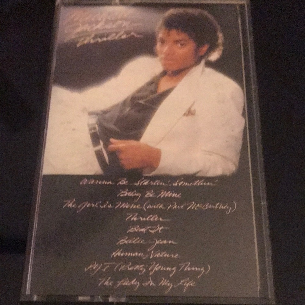 Michael Jackson Thriller Cassette - White Jacket Cover